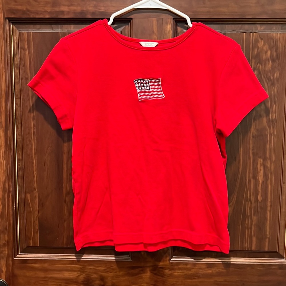 Christopher & Banks American Flag Tee